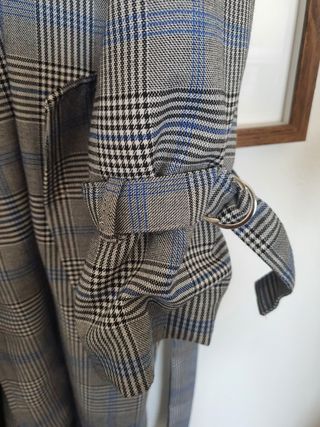 Trench coat padrão Vichy