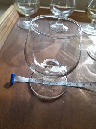 6 Copas de cristal de colores