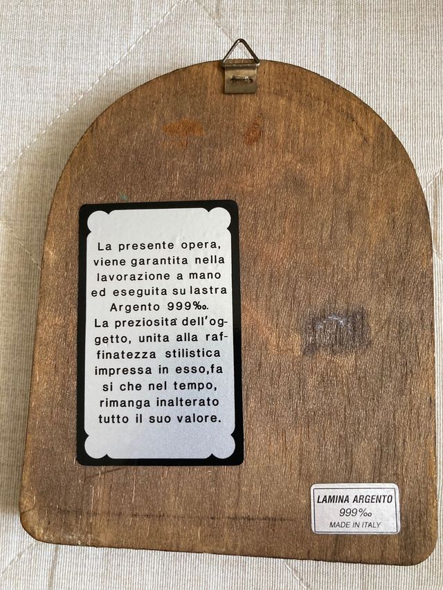 Quadretto in argento