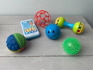 Pack pelotas &juguetes sensoriales bebé