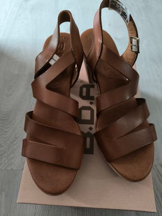 Sandalias piel 38 B.D.A