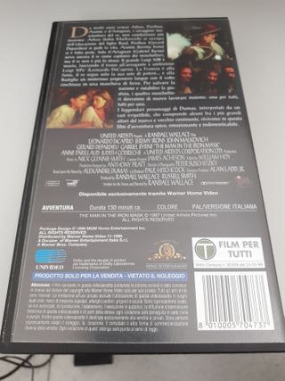 Vhs La maschera di ferro Leonardo Di Caprio 