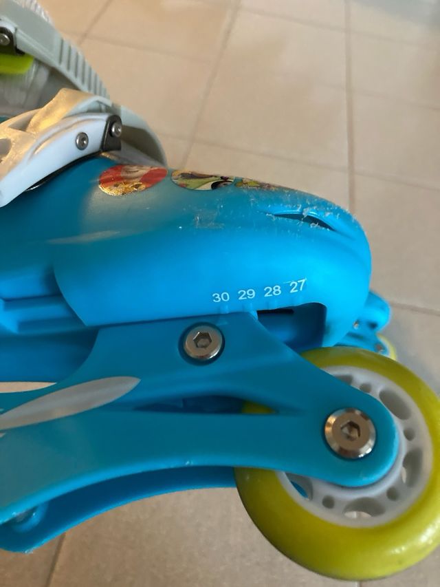 Pattini a 3 ruote bambino regolabili da n27 a n30