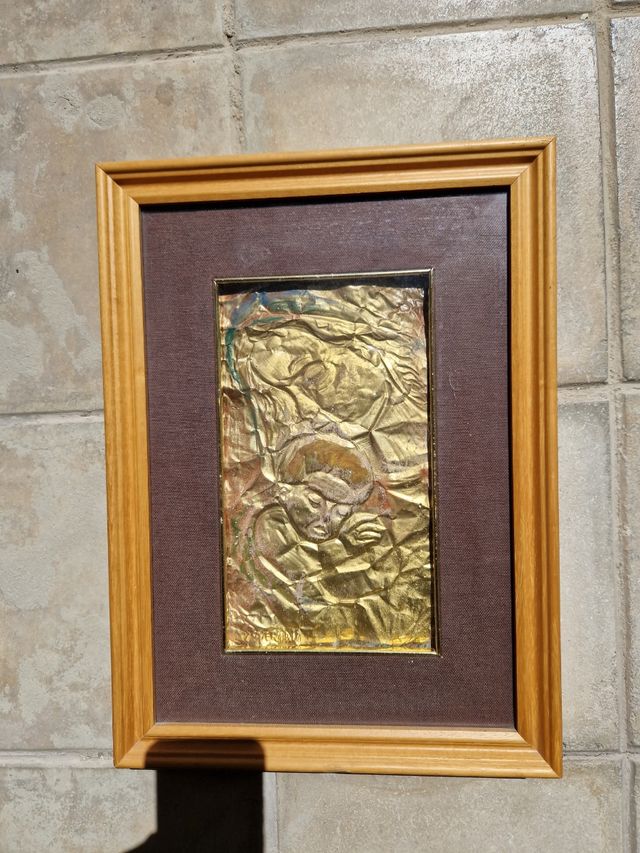 Calco in gesso - Madonna con bambino