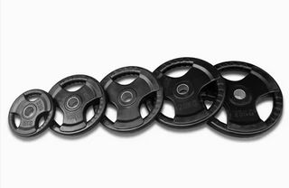 Disco olímpico con 3 agarres de caucho 2.5kg