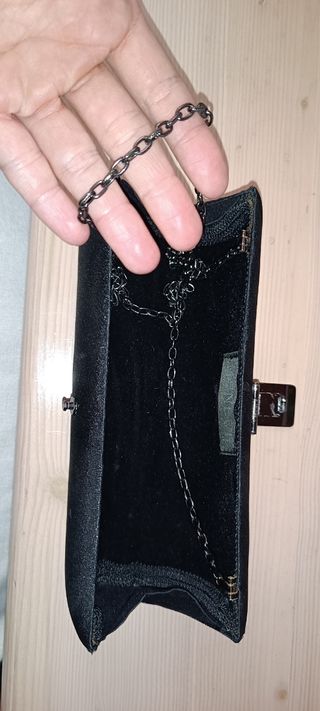 Bolso clutch de fiesta negro