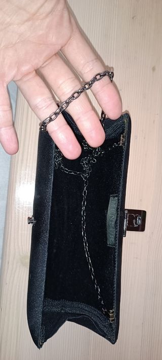 Bolso clutch de fiesta negro