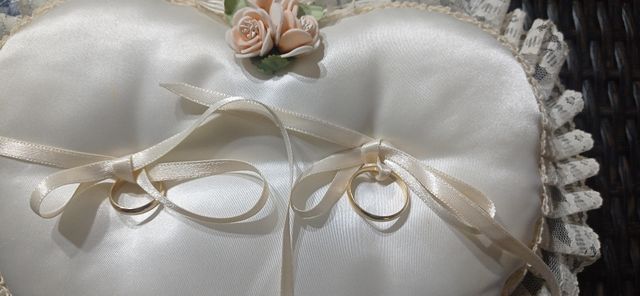 Almohadilla para transportar anillos de boda