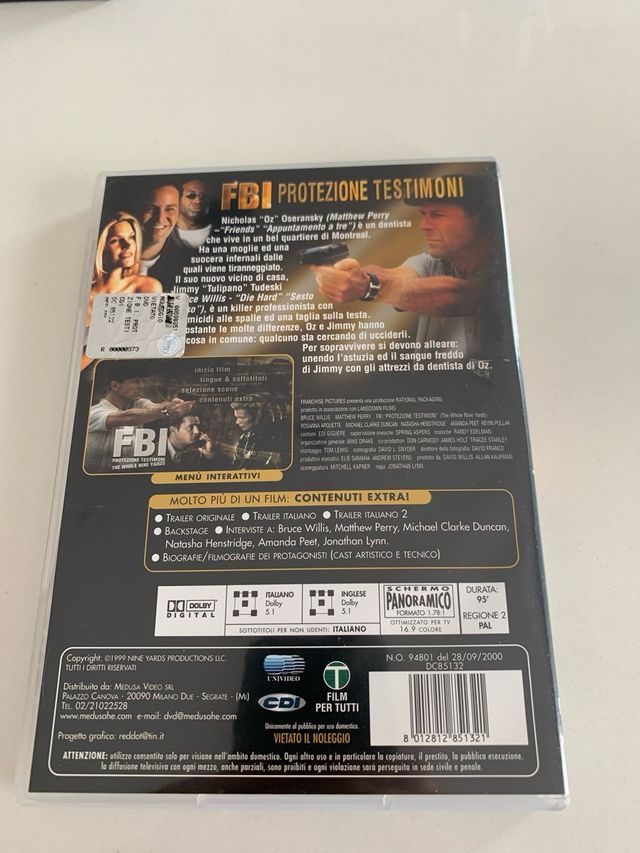 Dvd Fbi protezione testimoni