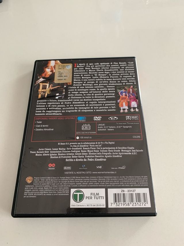 Dvd Parla con lei di Almodovar