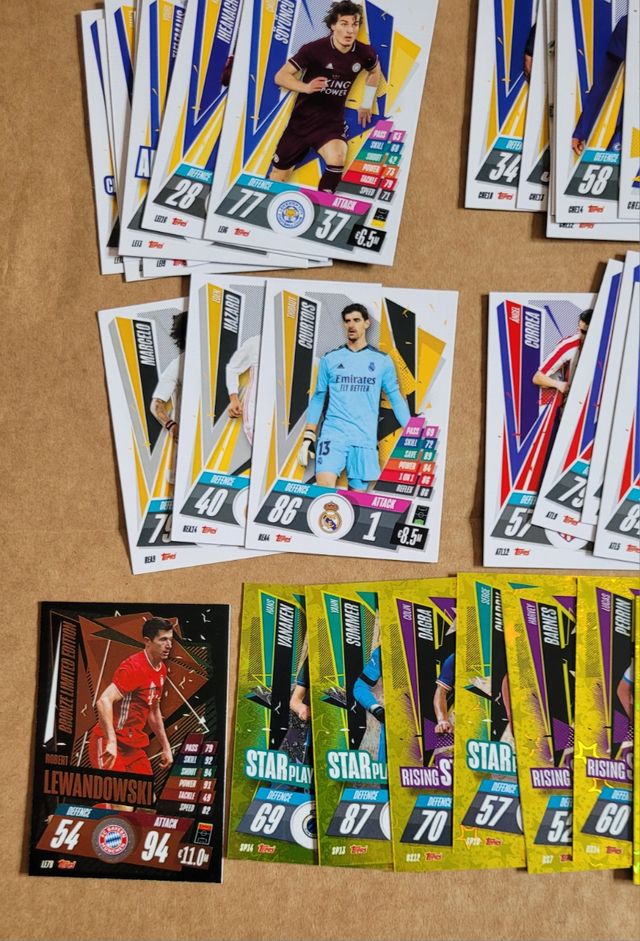 Lote 165 Cartas Match Attax 2020 2021