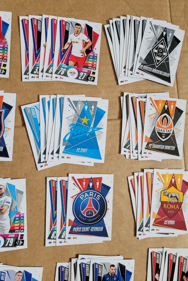 Lote 165 Cartas Match Attax 2020 2021