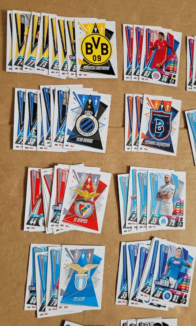 Lote 165 Cartas Match Attax 2020 2021