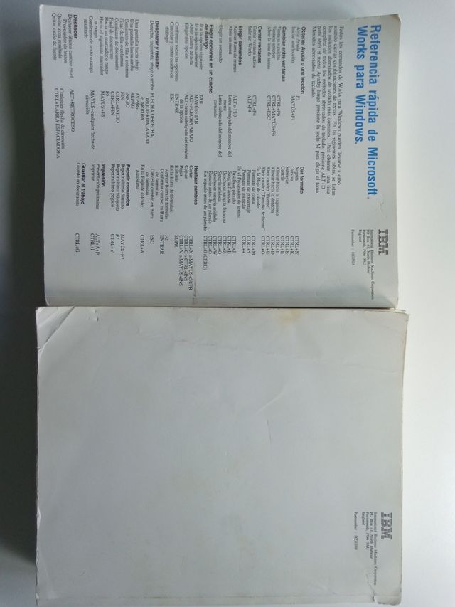 Windows 3.1 y Works 2.0 Microsoft Ibm libro