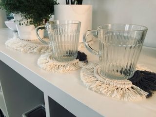 sottobicchieri in Macramè