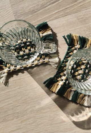 sottobicchieri in Macramè