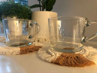 sottobicchieri in Macramè