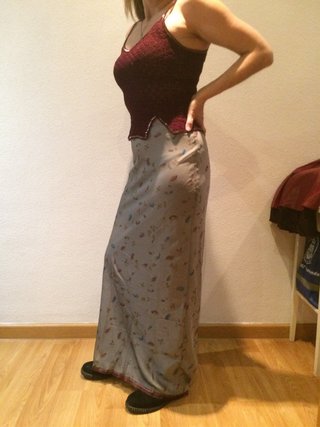 Falda gris fiesta fresca