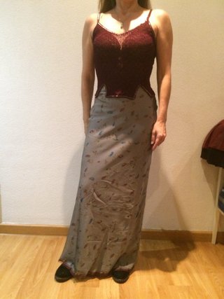 Falda gris fiesta fresca