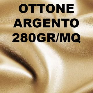 SIMILPELLE OTTONE/ARGENTO 280GR/MQ 450cmX140h