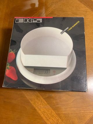 Bascula plastico blanco