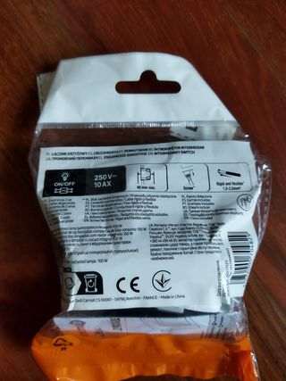 Conmutador/Interruptor blanco