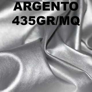 SIMILPELLE ARGENTO 435GR/MQ 600cmX140h