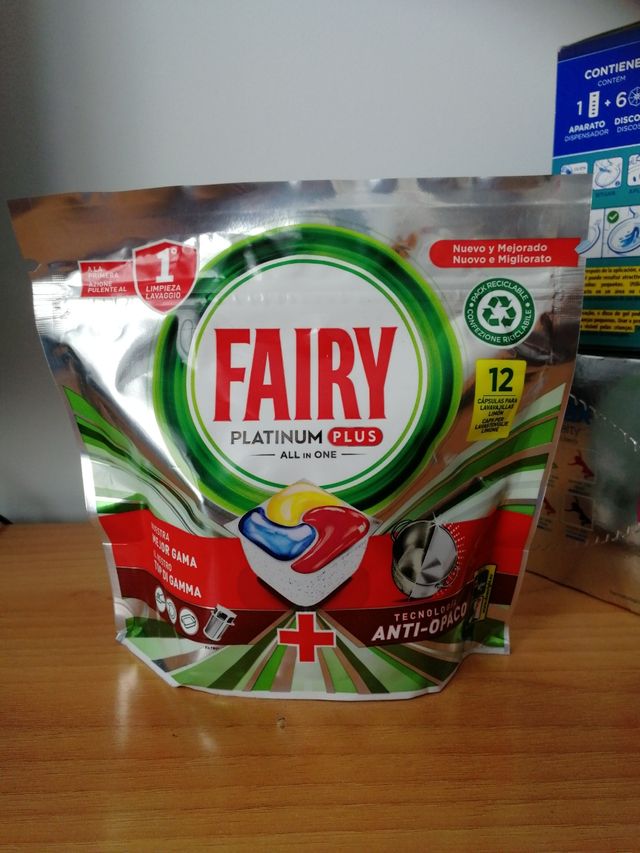 evax liberty, fairy lavavajillas, pato discos