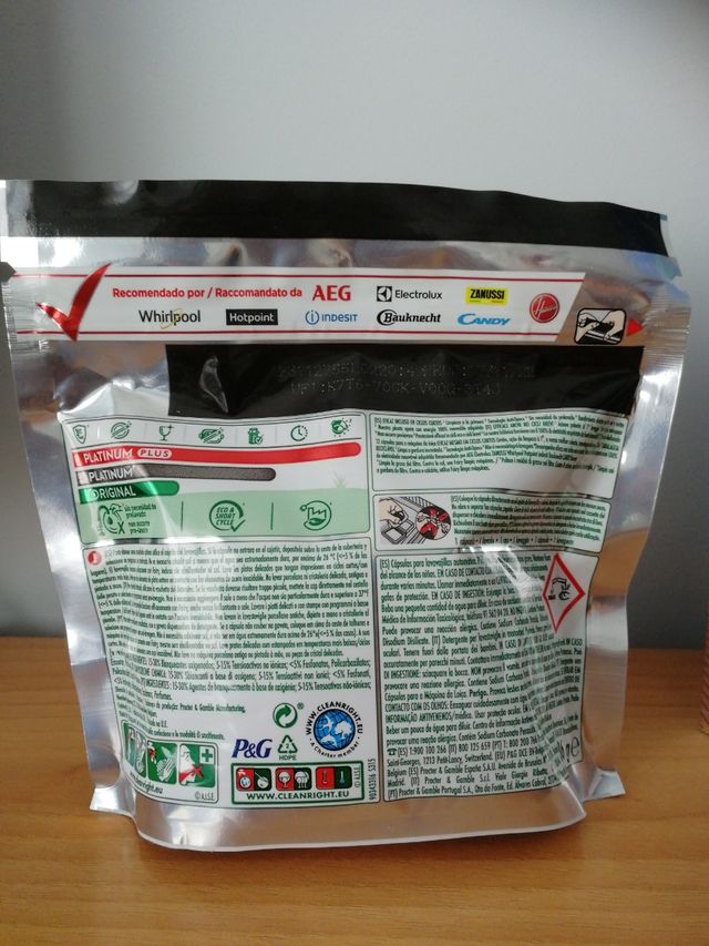 evax liberty, fairy lavavajillas, pato discos