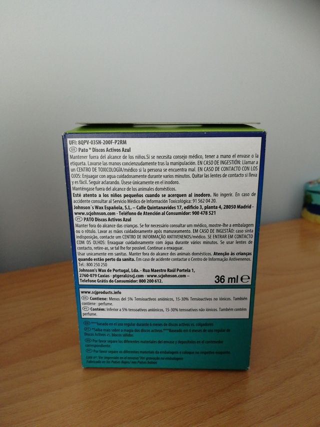 evax liberty, fairy lavavajillas, pato discos