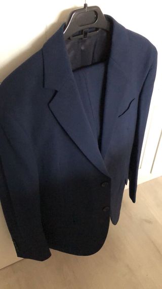 Traje chaqueta azul  juvenil slim fit 