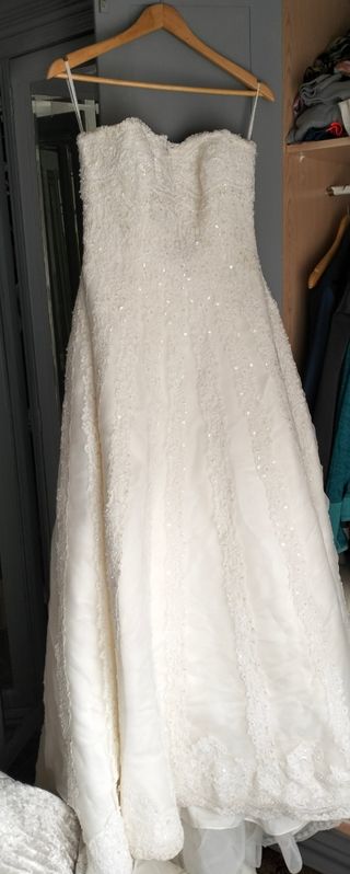 Vestido de novia palabra de honor .T.40