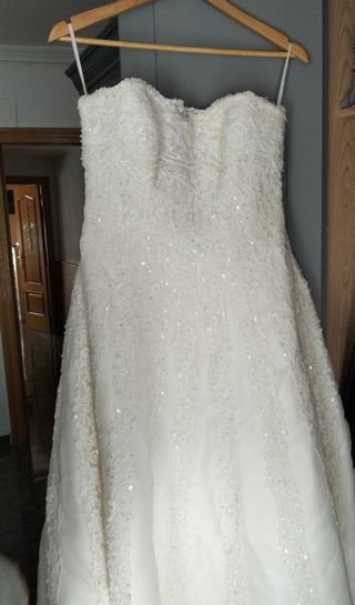 Vestido de novia palabra de honor .T.40