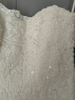 Vestido de novia palabra de honor .T.40