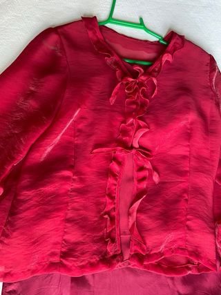 Traje fiesta rojo