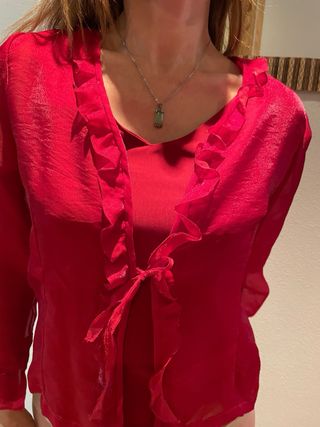 Traje fiesta rojo