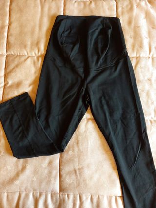 2 leggings premamá negros