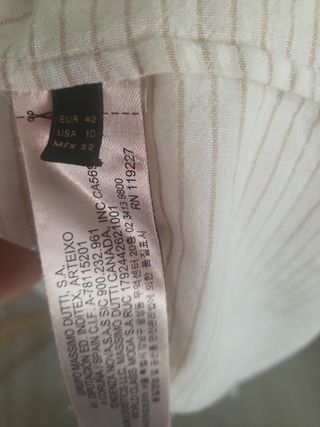 Camisa Massimo Dutti talla 42