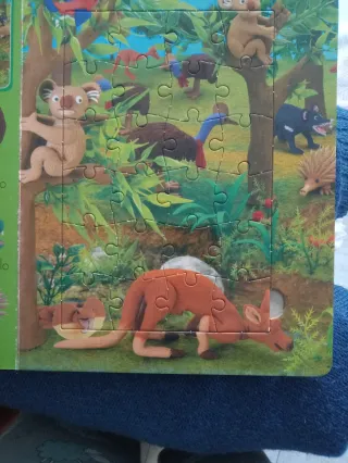 Libro Puzzles de animales.