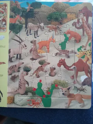Libro Puzzles de animales.