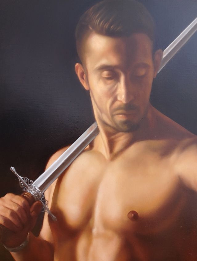 Quadro olio su tavola