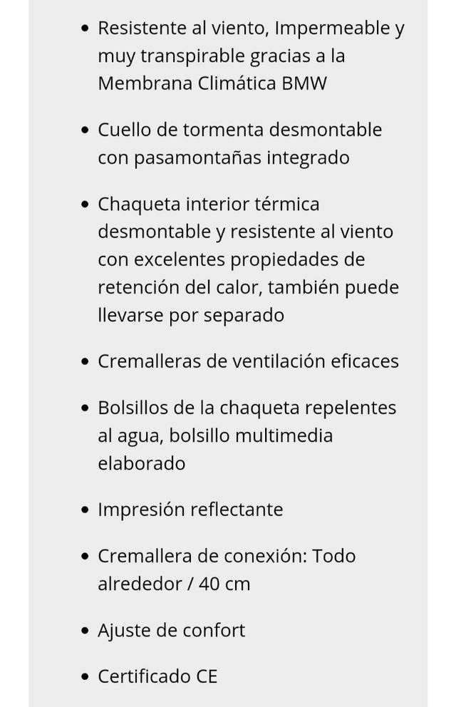 CHAQUETA BMW STREETGUARD 2. TALLA 54.