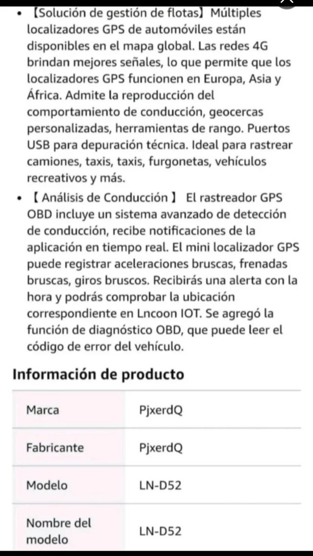 NUEVO Localizador GPS coche rastreador ubicación