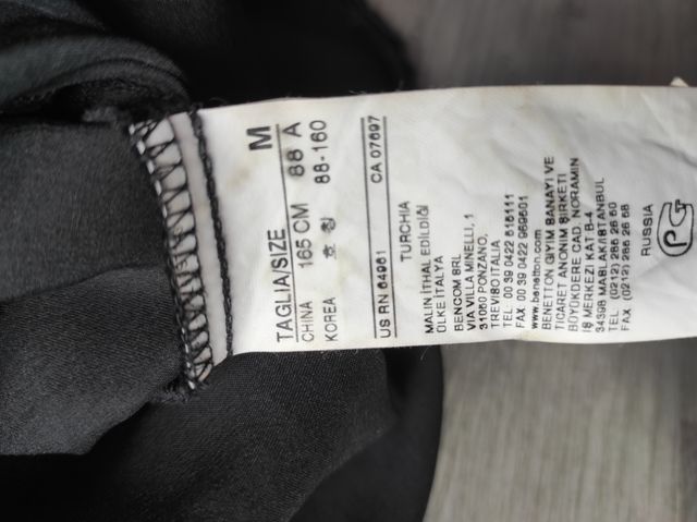 Top Fiesta Satén Benetton M