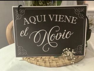Cartel boda