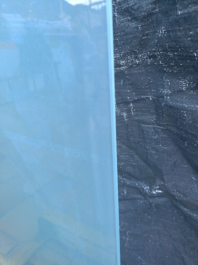 Due fogli/piano di lavoro in vetro, vetro