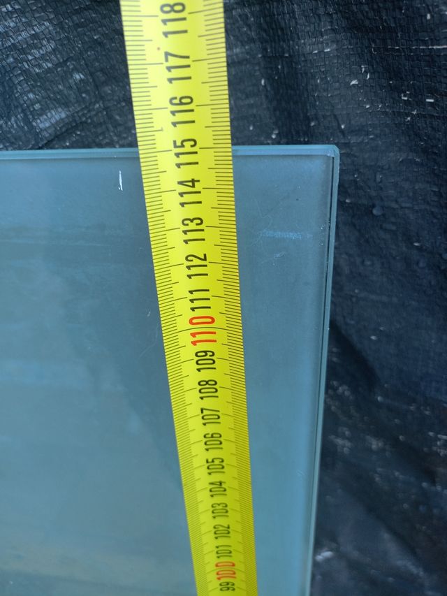 Due fogli/piano di lavoro in vetro, vetro