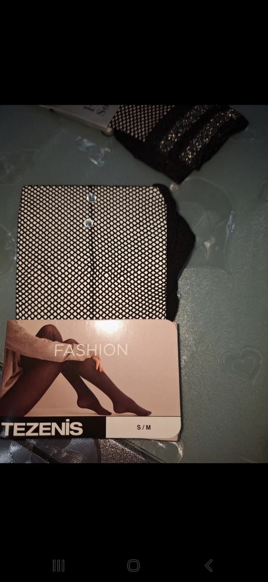  1 paio collant neri con brilli tgS/M