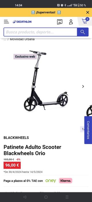 Patinete adulto