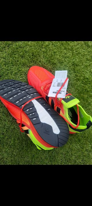 ADIDAS ORIGINALS ZX 2K BOOST SOLAR YELLOW RED